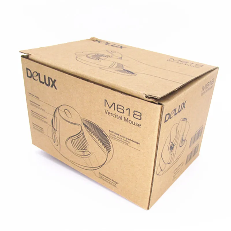 Delux M618 беспроводная 2 4 ГГц эргономичная Вертикальная мышь для ПК компьютера