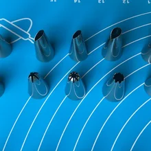 Кремовый из нержавеющей стали сопло цветок рот варенья сопла торт d ecorating рот кондитерский мешок b aking инструмент 70 80