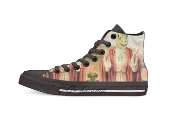 

IN YEE WE TRUST Novelty Design Casual Canvas Shoes Custom shoes Drop Shipping