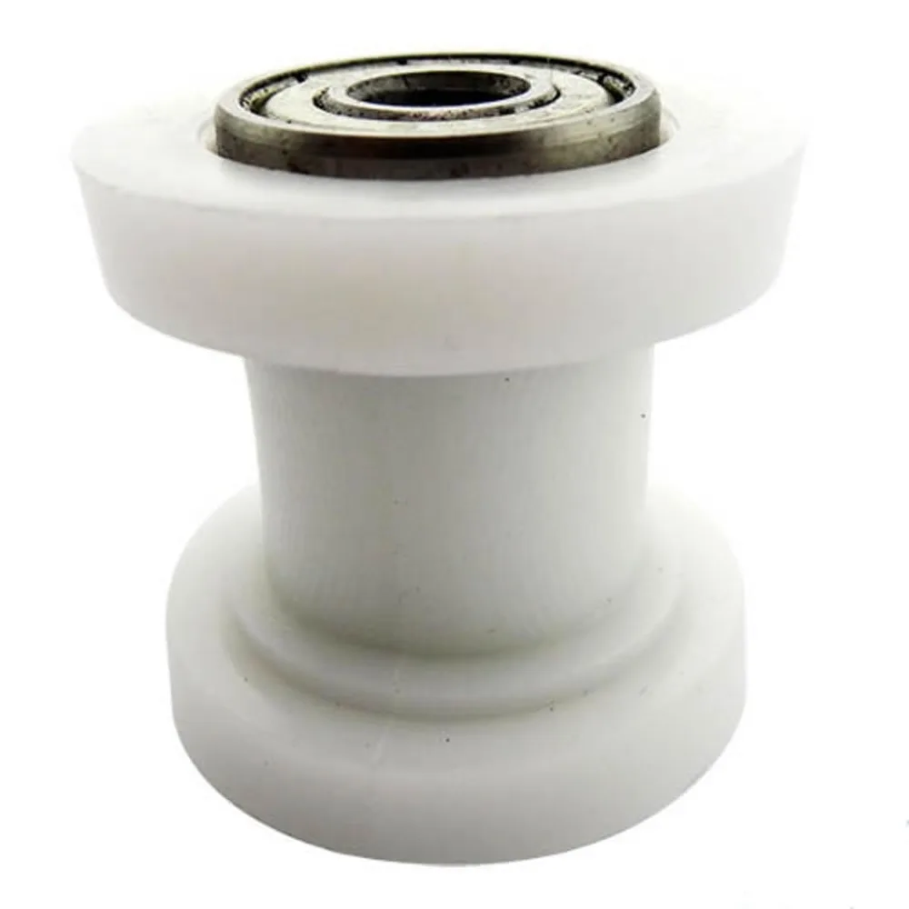 8mm white Motorized Bicycle Bike Idler Pulley Chain Tensioner Roller