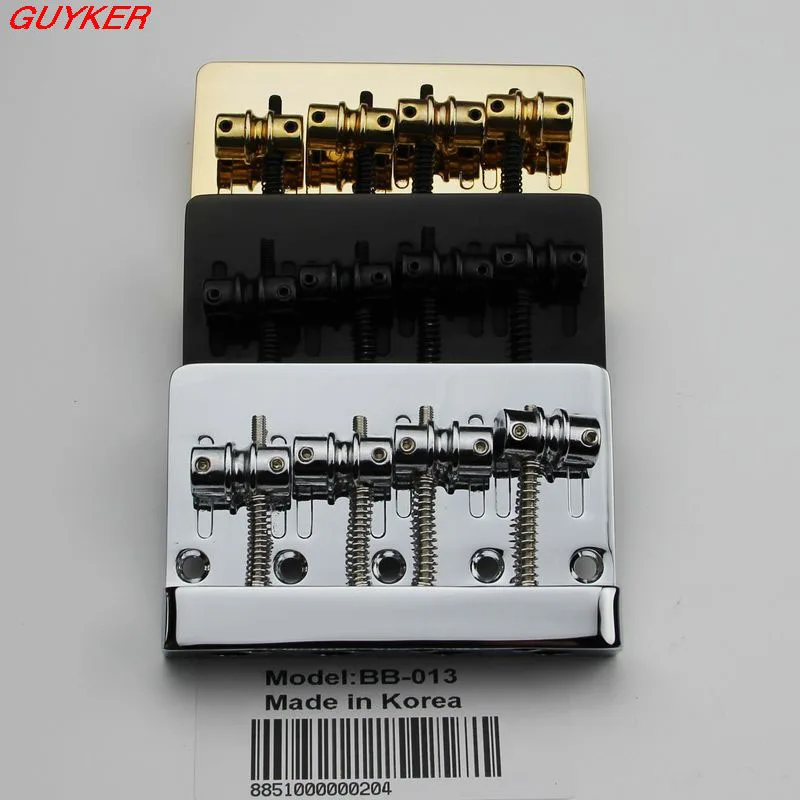 

New 4 string Hardtail Bridge for Electric Guitar Bass Replacement String Spacing 19mm BB013