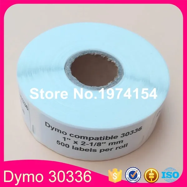 10 Rolls of 30336 TURBO Compatible Multipurpose Labels for DYMO® 1'' x 2-1/8'' 