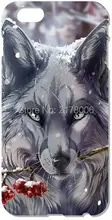Retail Funny Wolf For iphone 4 4S 5 5S SE 5C 6 6S Plus For iPod Touch 4 5 6 Back Skin Plastic Hard Cover Mobile Cell Phone Case