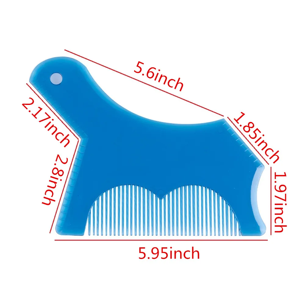 Инструмент для придания формы бороде, шаблон для подравнивания, расческа, прозрачные мужские расчески для бороды, инструмент для красоты волос, шаблоны для подравнивания бороды