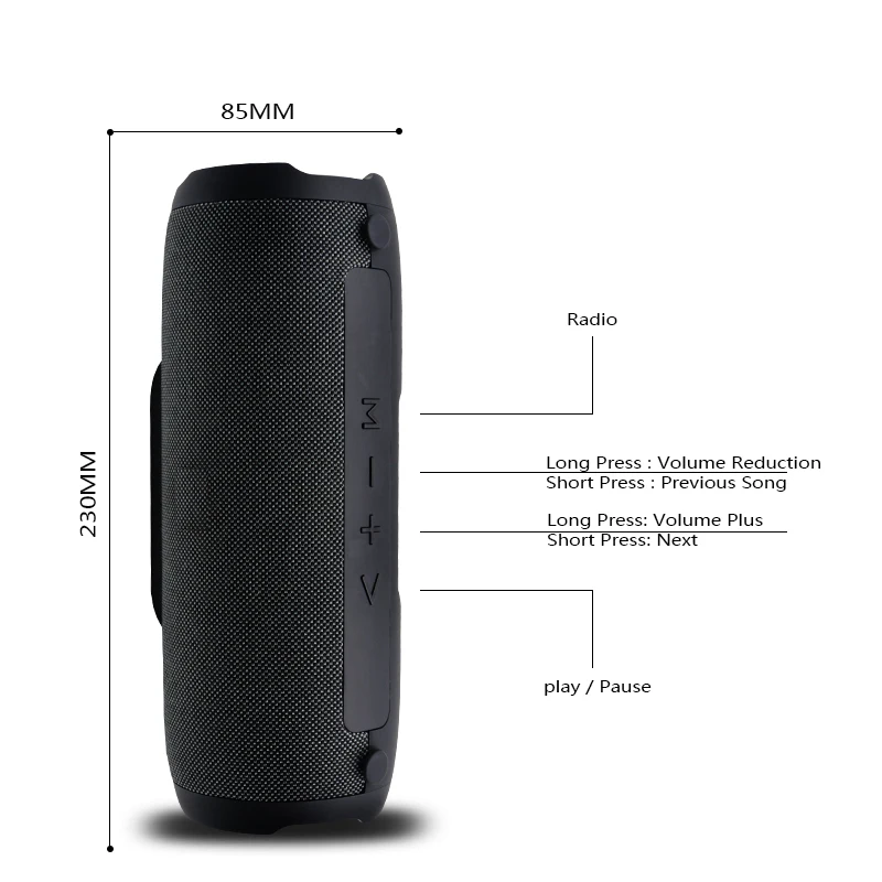 Hopestar E13 10 Вт наружная Портативная колонка Беспроводная Bluetooth Колонка MP3 TF FM радио Музыкальный стерео сабвуфер для ПК МП