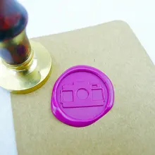 Ws072 воск печать штамп камера/восковая печать/Ретро логотип камеры