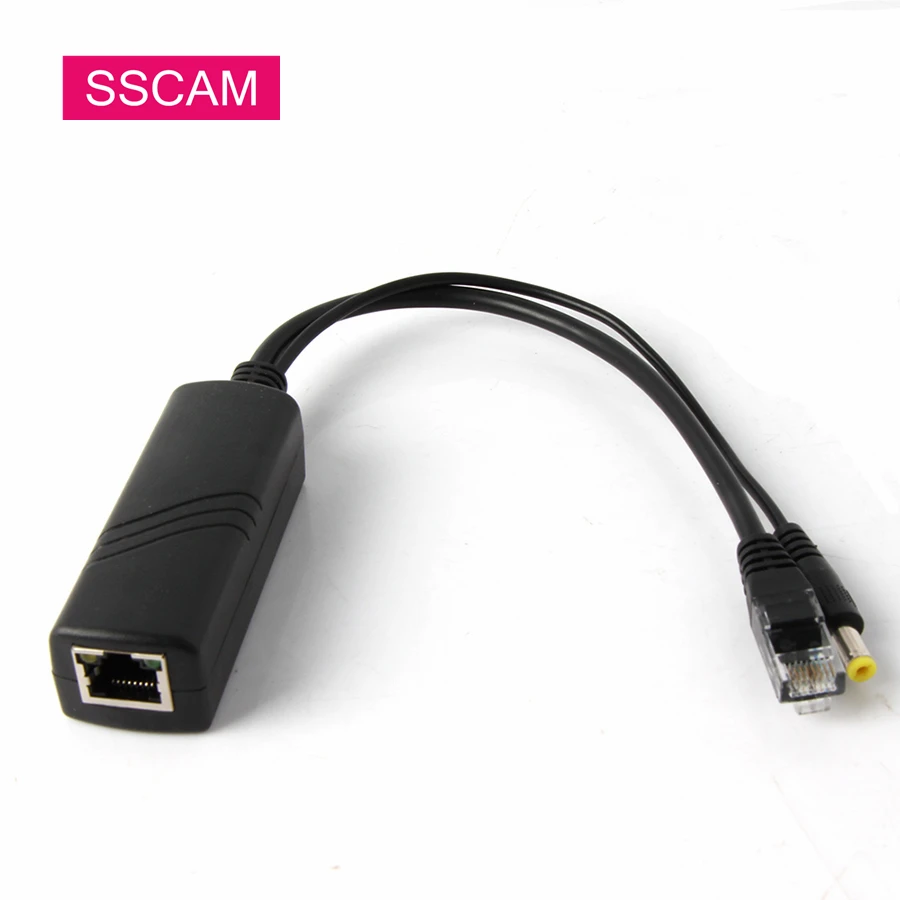 4P/Lot IEEE802.3af 48V Input 12V Output Power Over Ethernet 10/100mbps POE Splitter for IP CCTV Camera Accessories