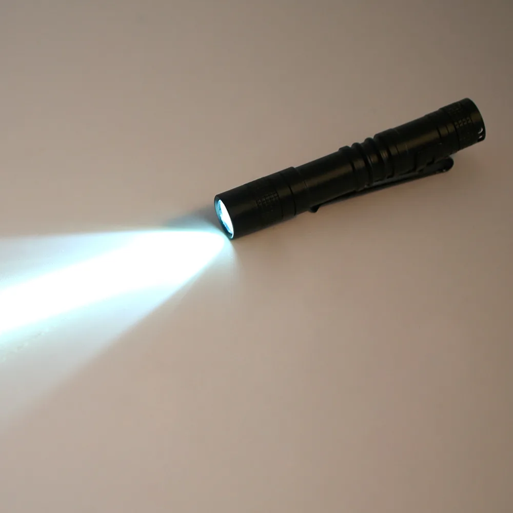 

Portable Multifunction LED Flashlight Pen Shape Pocket Clip Clip Type Flashlight Outdoor Cycling Hiking Night Lamp