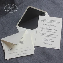 Для некоторых стран/районов! HI1155 на заказ, хлопковая бумага цвета слоновой кости с черной фольгой