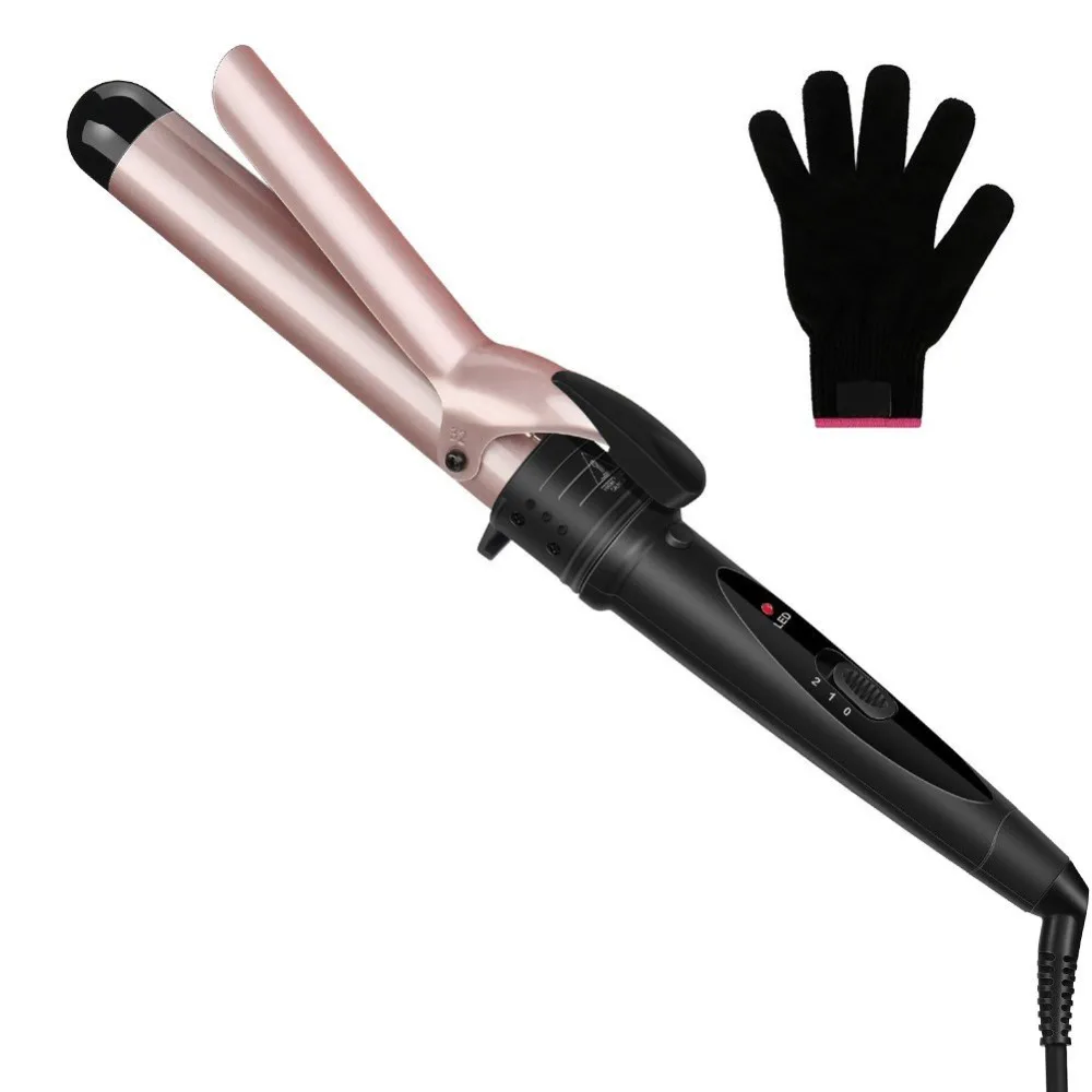 Curling Iron Ceramic Tourmaline Coating Curling Wand with ...
