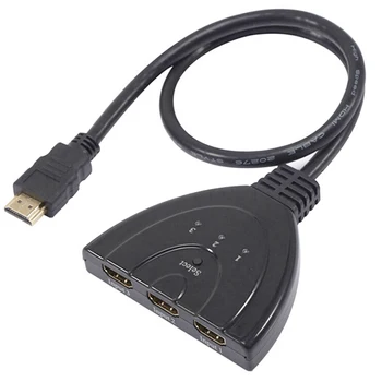 

3 Port Full 1080P HD TV Adapter Cable HDMI Multi Display Auto Switch Hub Box Splitter