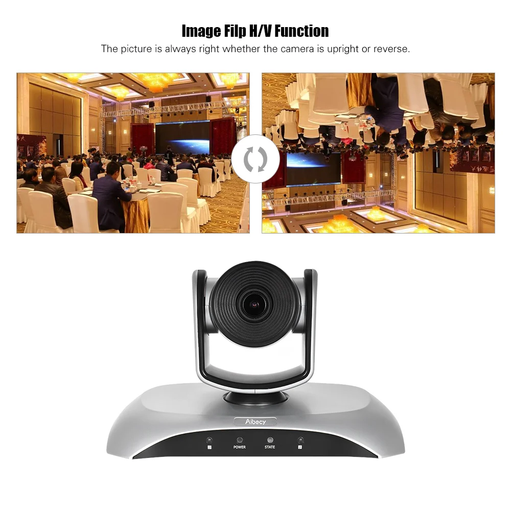Aibecy 1080P HD USB видео конференц-камера Автофокус 3X оптический зум Автоматическое сканирование Plug-N-Play с ИК-пультом дистанционного управления для офиса