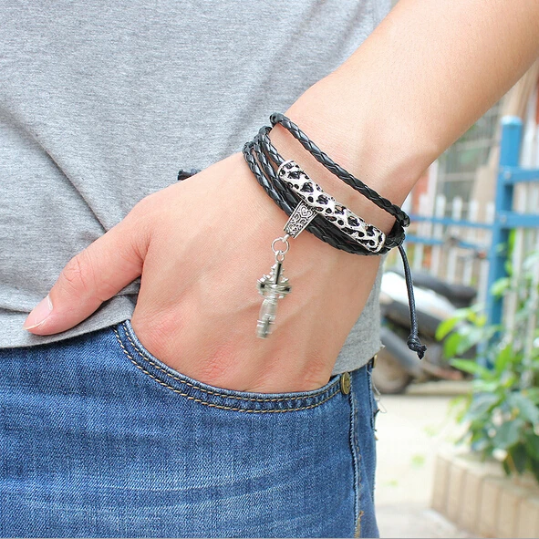 Многослойный кожаный браслет с изображением Иисуса на кресте|christian bracelets|bracelet