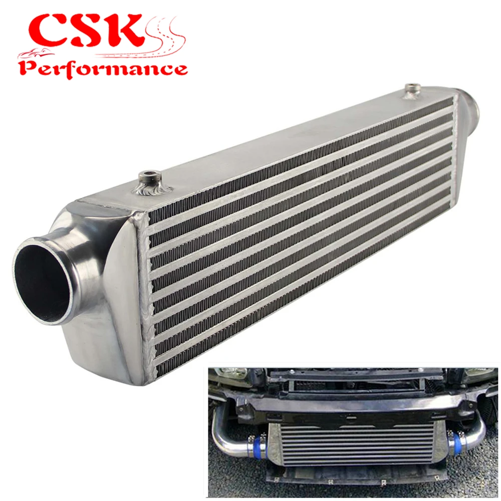 

Universal Bar&Plate Front Mount Intercooler 550*140*64 FMIC 2.5" In/Outlet Silver