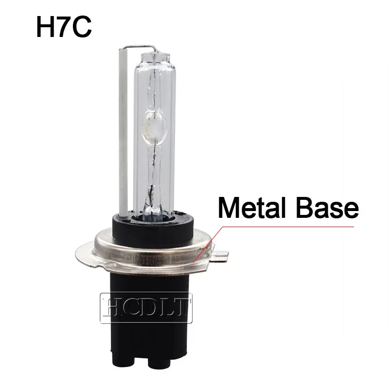 HCDLT AC 35W H7C HID Xenon Bulb 55W 6000K 4300K 5000K 8000K H7 Metal Base Auto Car Headlight Lamp Fast Bright Xenon H7C HID Bulb (3)