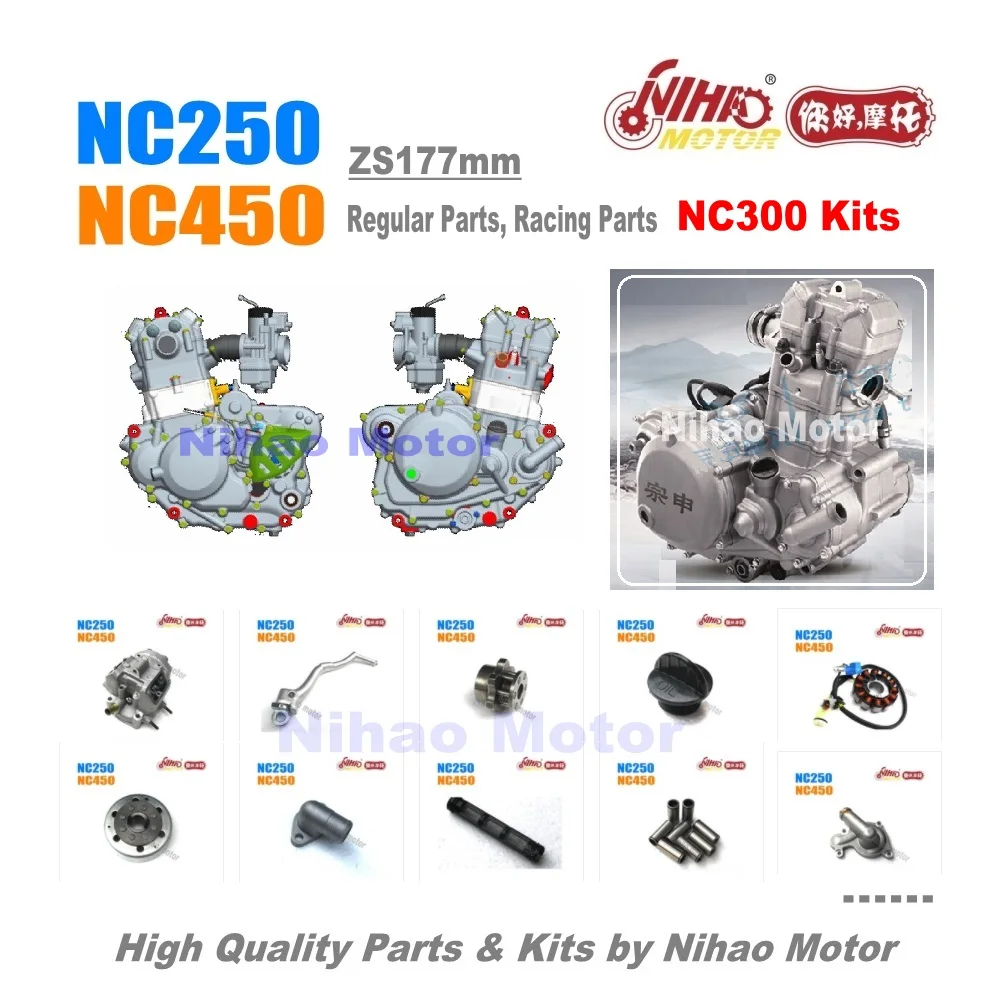 79 NC450 части коленчатого вала ZONGSHEN двигатель NC RX4 ZS194MQ(Nihao мотор) KAYO Motoland BSE VENTO Asiawing Xmoto