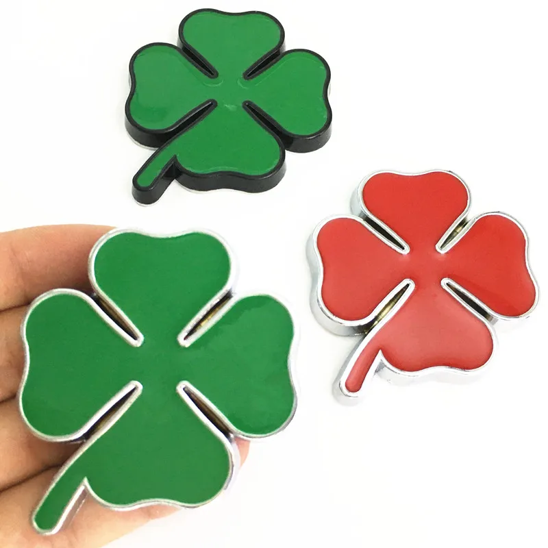 

Four Leaf Clover stickers car Metal Badge Emblem Motorcycle Car Stickers DIY Decoration for alfa romeo sticker Car Styling