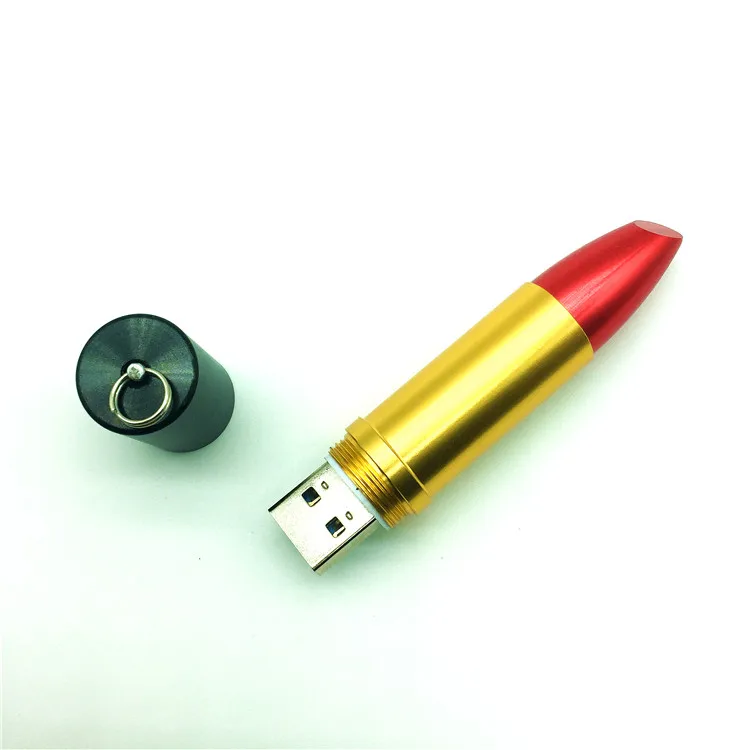 USB флеш накопитель 4 ГБ 8 16 32 64 помада флешка популярный подарок ручка для девочек