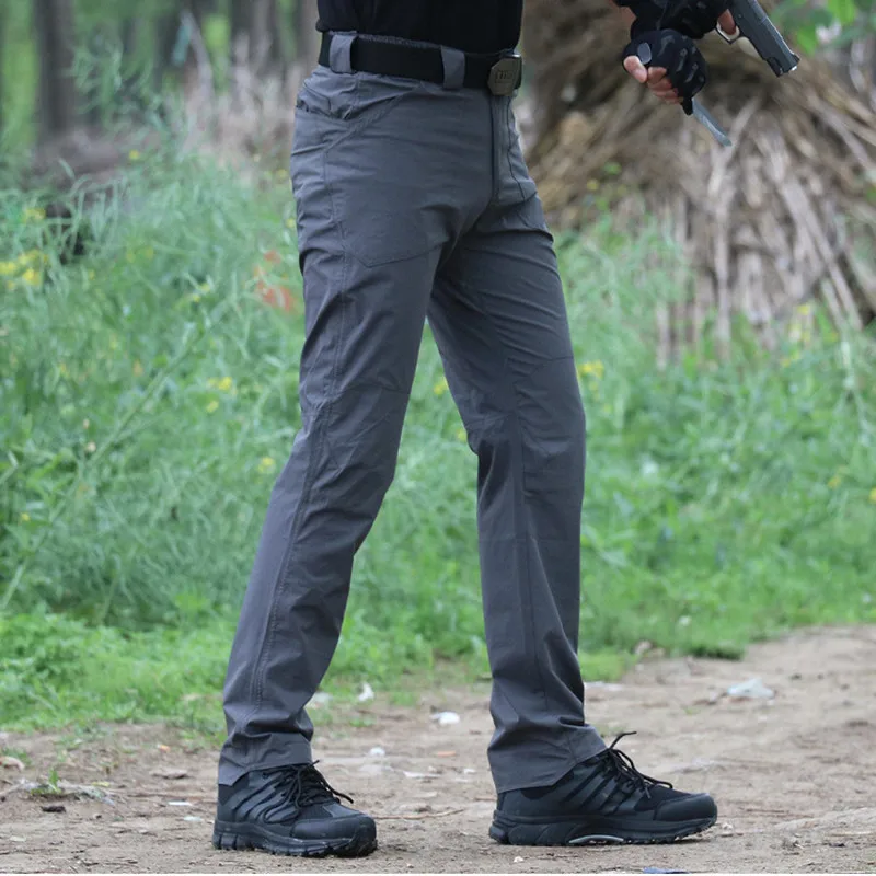 

2019New IX7 City Tactical Cargo Pants Men Combat SWAT Army Military Pants Many Pockets Stretch Flexible Man Casual Trousers XXXL