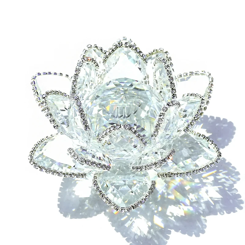 H D Cristal Grande Fleur De Lotus Pour La Décoration De La