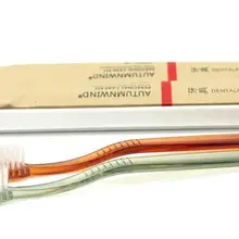 Фирменная новинка 100 шт./лот хорошее качество Home Hotel Семья вечерние прозрачный красный/зеленый Чай Цвет Пластик Зубная щётка