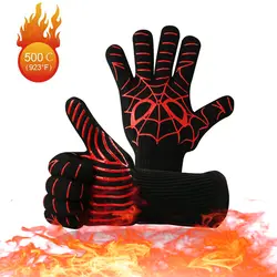 Высокотемпературные защитные перчатки защитные рабочие перчатки для мужчин микроволновая печь Открытый барбекю огонь для барбекю