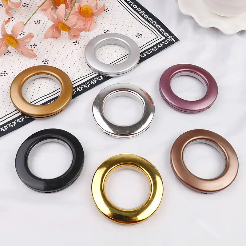 2pcs Set Plastic Rings Eyelets For Curtains Home Decoration Round