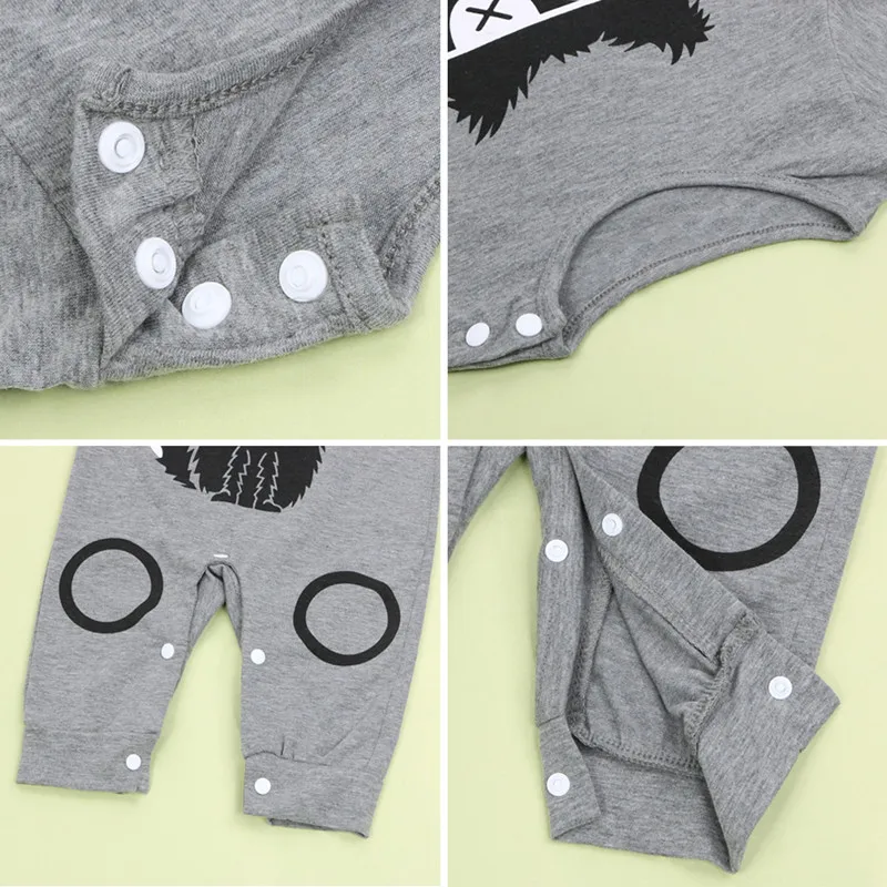 Newborn Baby Long Sleeve Cotton Romper Cloth Cartoon Cat Printing Infant Girls Boys Toddler Pajamas Clothing  details