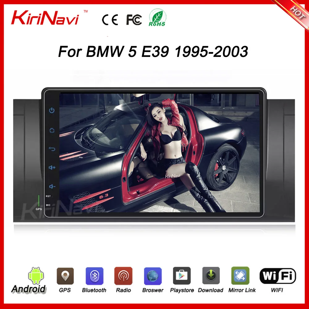 

KiriNavi 9" Android 6.0 Car GPS Player Navi for BMW E39 E53 X5 with 2G+32G Quad Core No DVD Stereo Auto Radio Multimedia Wifi BT