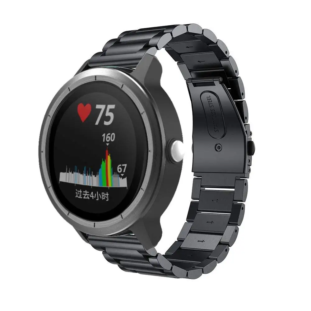 20 мм соединитель из нержавеющей стали браслет для Garmin Vivoactive 3 Часы Браслет сменный ремешок для Garmin Vivoactive3