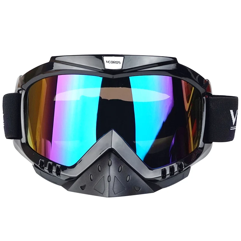 free shipping motorcycle accessories snowboard ski men outdoor motocross goggles glasses windproof Goggle with Color lenses