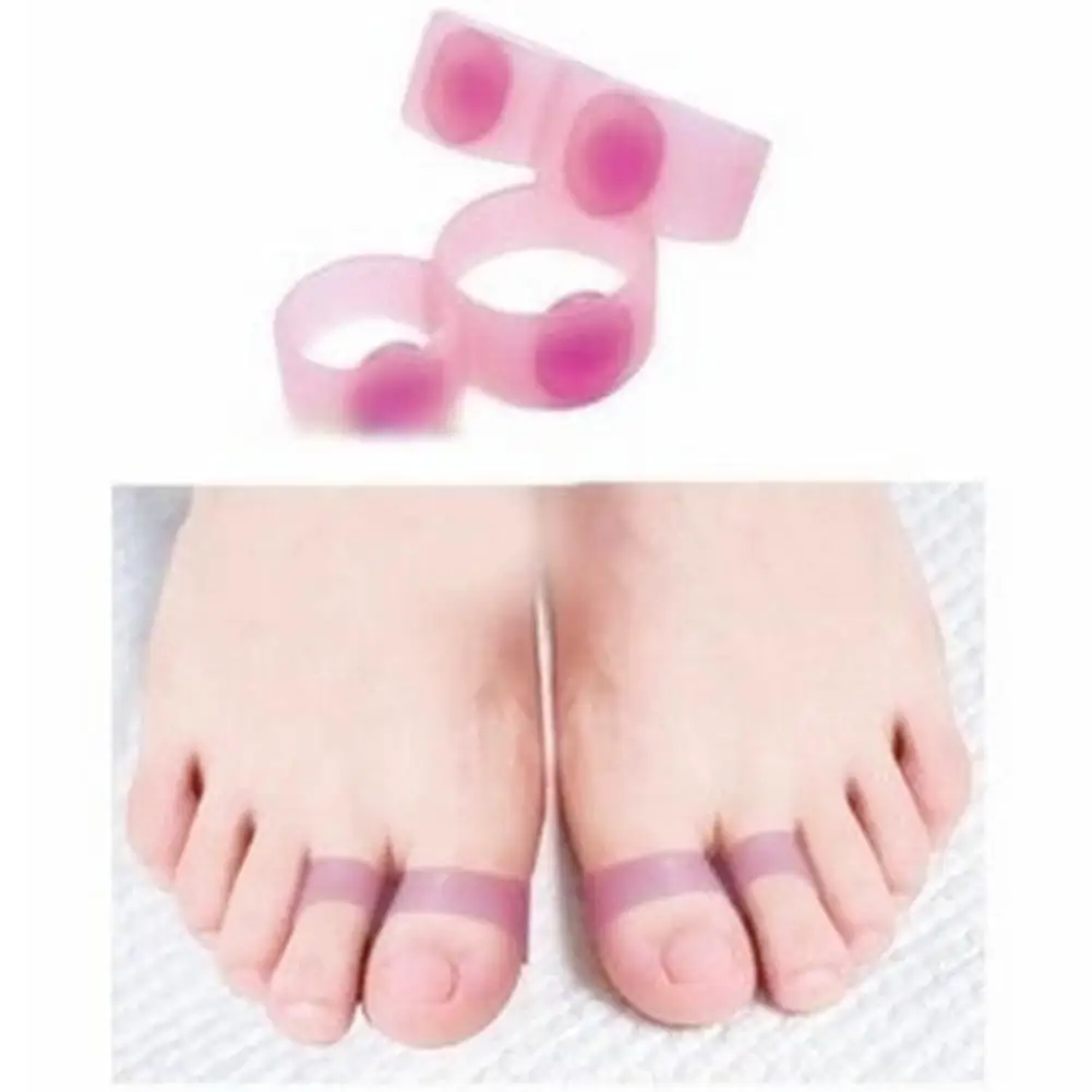 1Pair Lose Weight Slim Loss Toe Ring Silicon Sticker Foot