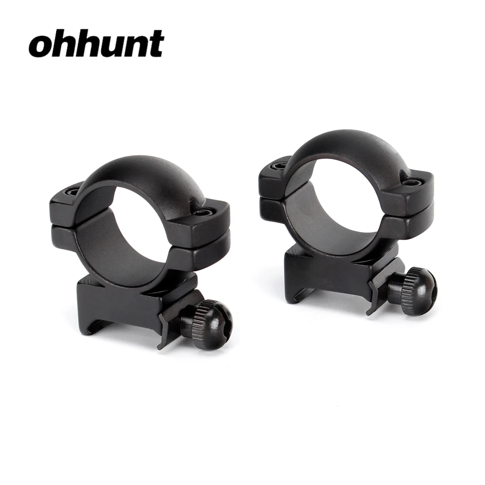 Ohhunt 25.4 ملليمتر 1 بوصة ماتي متوسطة خواتم يناسب يصل إلى 44 ملليمتر DIA OBJ عدسة ويفر نمط السكك الحديدية أعلى جبل قواعد للصيد بندقية نطاق