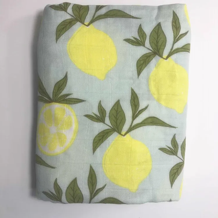 Ruyi Bebe летнее муслиновое детское Двухслойное полотенце из органического хлопка, детское Пеленальное тонкое одеяло - Цвет: C