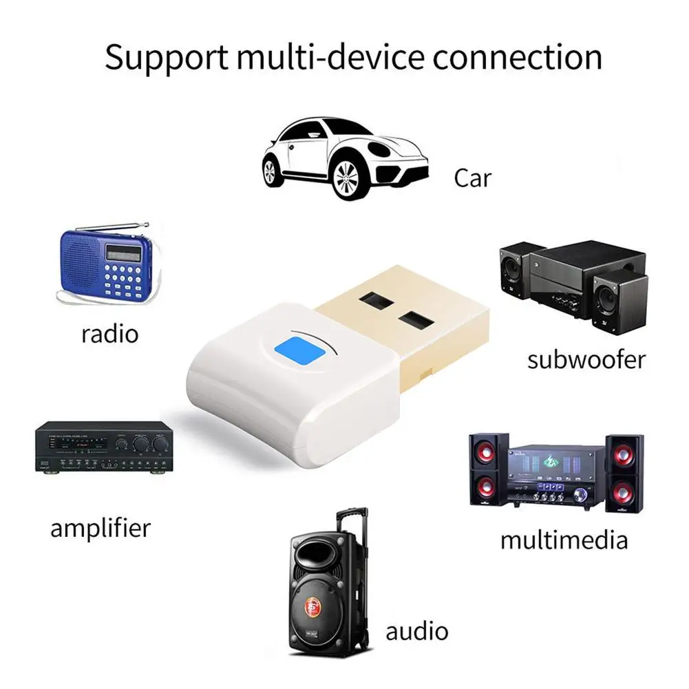 Bluetooth USB адаптер беспроводной Wifi адаптер 0-30 м более быстрый стабильный Бесплатный привод для мыши клавиатуры телефона игровой принтер игровой контроллер