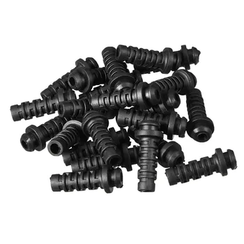 

Uxcell 25Pcs/lot 4mm/5mm Inner Dia PVC Rubber Strain Relief Cord Boot Protector Power Tool Cable Sleeve Hose Black/White