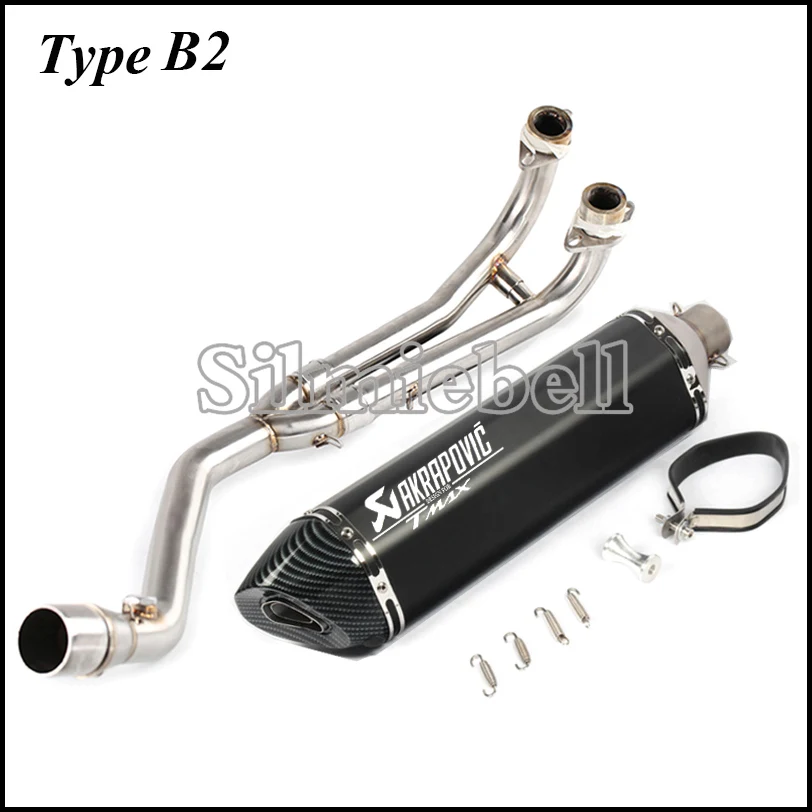 T MAX 530 akrapovic выхлопная труба мотоцикла Escape slip on link для Yamaha TMAX 500 TMAX530 TMAX500 2008