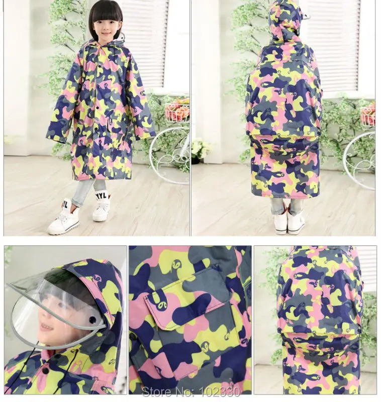 Menino Menina Terno da Chuva 2016 Poncho ZA0498