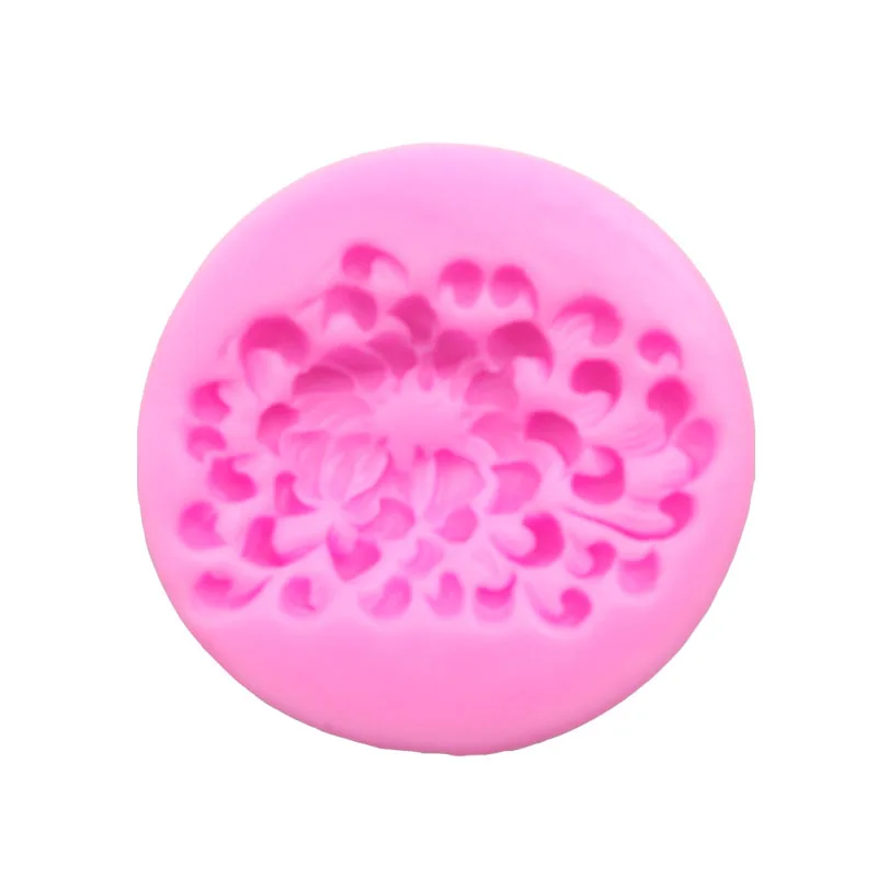 

Q-848 Chrysanthemum silica gel mould freeshipping cake mold soap mold