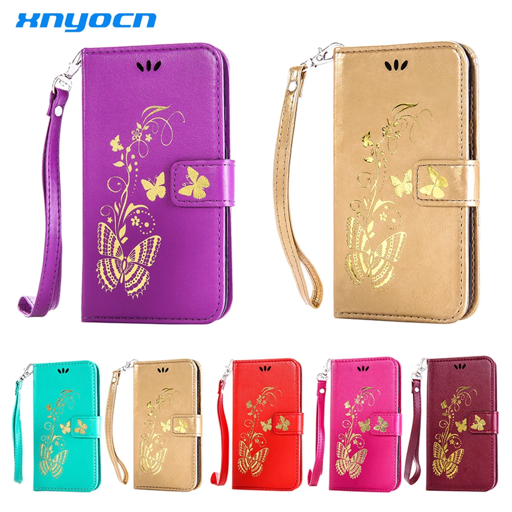 

Xnyocn Phone Case for LG G3 G4 G5 K5 K7 K10 Leather Capa Coque Holster Shell Free Hand Strap for G3mini G4 mini