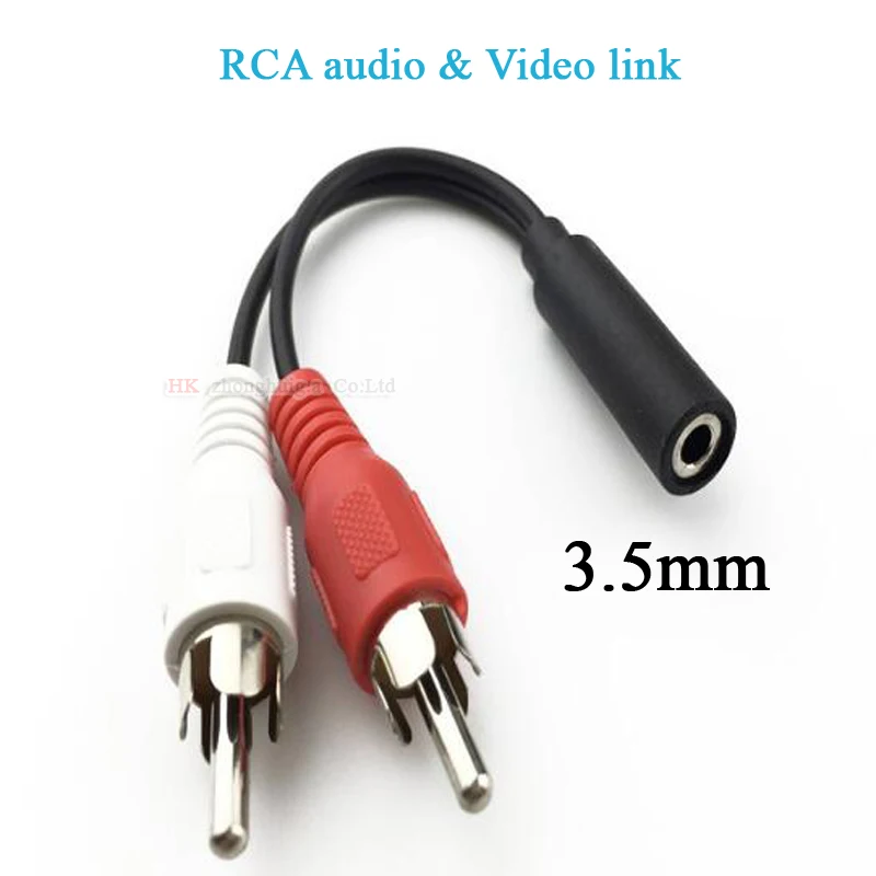 

10 Pcs 3.5mm Adapter Audio Cable Stereo Female to 2 RCA Male Adapter , Free Shipping