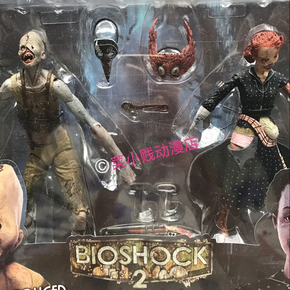 Подлинная NECA Bioshock 7 дюймов Ladysmith и гусеничный 2P набор Actiion Figure T