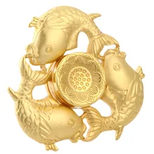 

Multicolor Rainbow Metal Three strip fish fidget spinner edc hand spinner autisme adhd rotatie anti stress Decompression