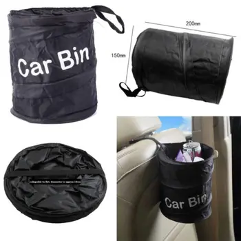

Household Cleaning Tool Mini Car Wastebasket Trash Bag Trash Can Litter Container Car Auto Pop Up Garbage Bin Bag Durable