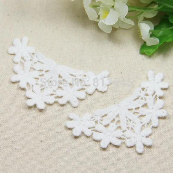 

20 PCS High Quality Handmade Craft Sew On Cotton Flower Patches LACE FLOWER DIY decoration