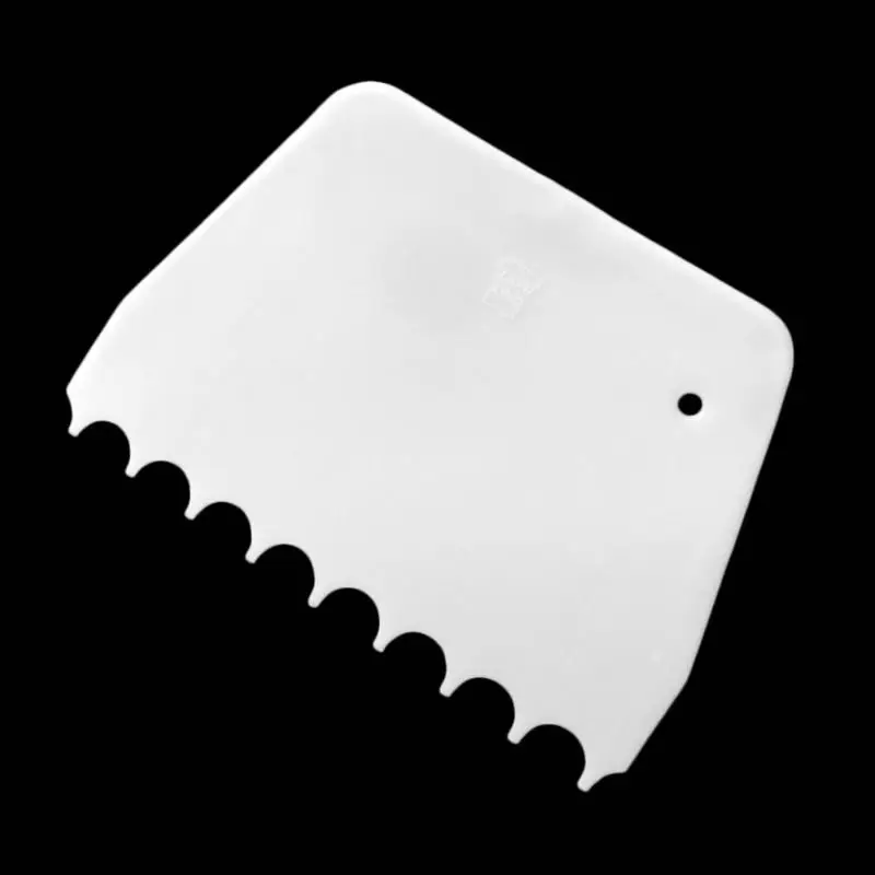Пластиковый нож для теста помадка глазурь скребок плоский зубчатый край палитры шпатели для торта выпечки Кондитерские инструменты масло резак