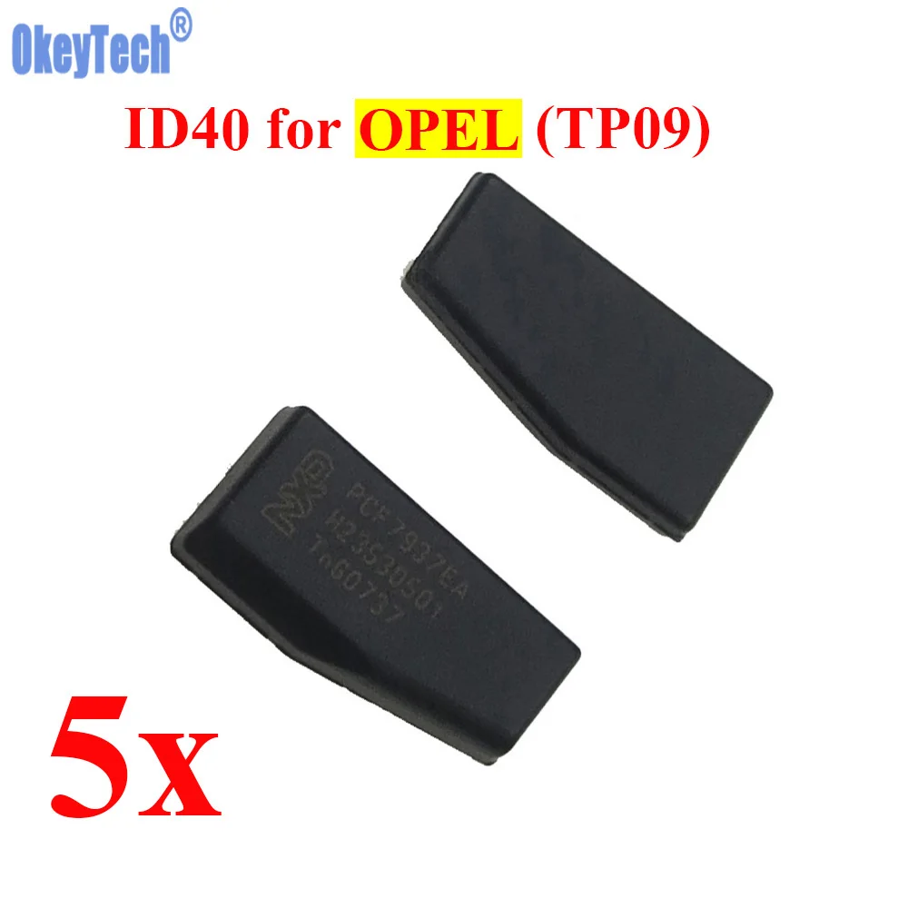 OkeyTech 10pcslot Car Key Chip ID40 Chip for OPEL Auto Transponder Chip Philip-s Crypto Carbon ID40 Transponder Chip Wholesale