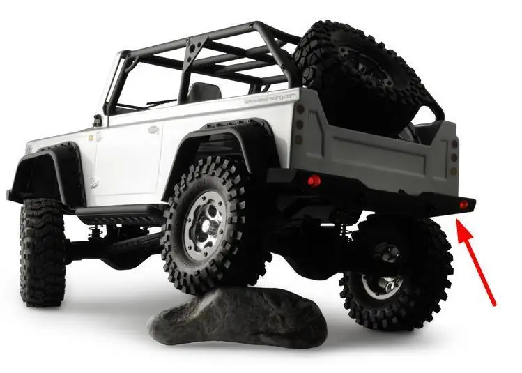Осевой SCX10 II TRX 4 передний и задний бампер 1:10 rc автомобиль гусеничный барьер