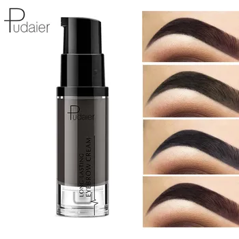 

Pudaier Long-lasting Eyebrow Cream Liuqid Eyebrow Gel Makeup Tattoo Tint Eye Brows Pigment Natural Black Brown Eyebrow Enhancers