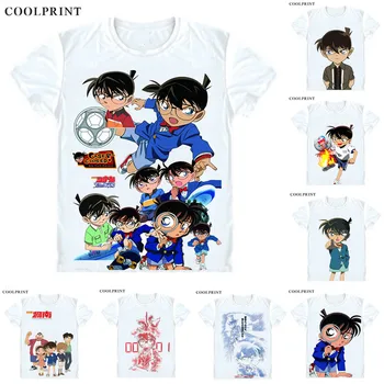 

Edogawa Conan Jimmy Kudo T Shirt Meitantei Conan Case Closed Detective Casual TShirt Premium T-Shirt Printed Short Sleeve Shirts